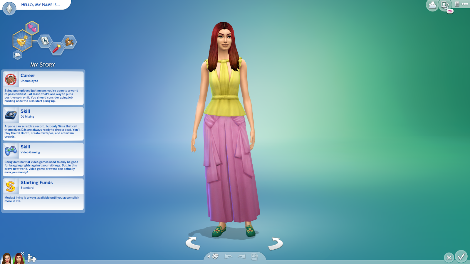 Illustration for article titled The New Sims 4 Stories Feature Has Me Making Sims I'd Never Create On My Own